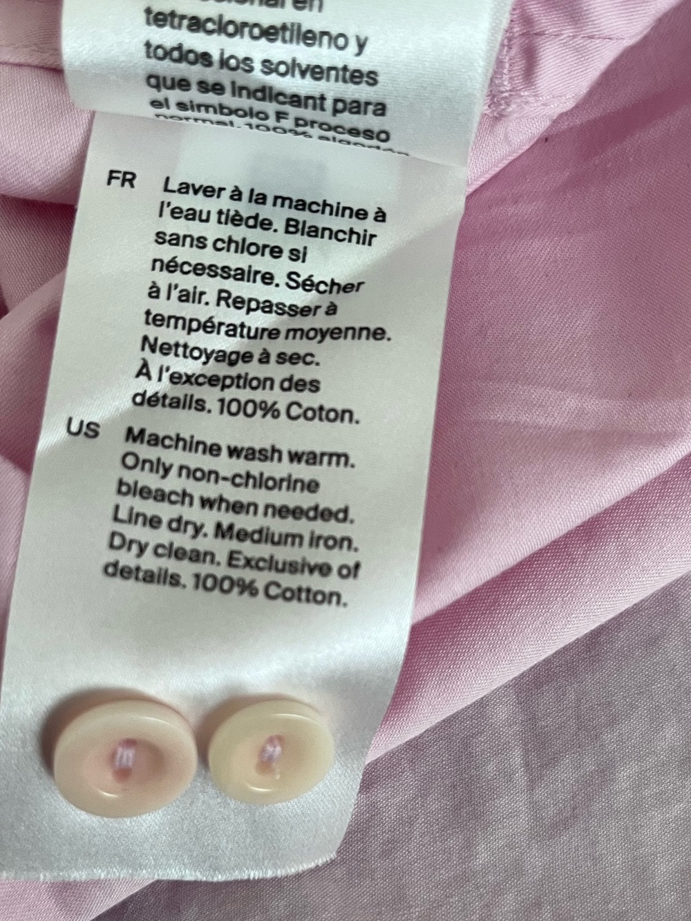 COS Pink Oversized Button-Down size 4 - Picture 11 of 14